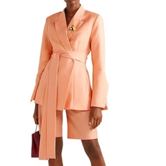 NWT Maggie Marilyn Salmon Pink Just Getting Started Blazer Size 10 - Picture 1 of 16